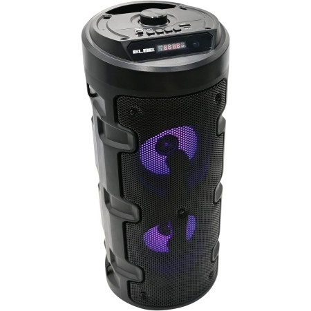 ELBE ALT-88-TWS - Altavoz BT Karaoke portátil con luz 10 W SD, USB, FM, micrófono con Cable, 10 W, reproducción 4 Horas,
