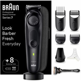 Braun BT7440 Recortadora de barba y pelo profesional para hombres, con 40 ajustes, estación de carga, estuche de viaje,