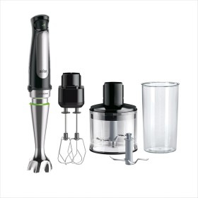Braun MultiQuick 7 Batidora de Brazo, Control de Salpicaduras, Piezas Aptas para Lavavajillas, Vaso de Plástico sin BPA 600ml,