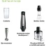 Braun MultiQuick 7 Batidora de Brazo, Control de Salpicaduras, Piezas Aptas para Lavavajillas, Vaso de Plástico sin BPA 600ml,