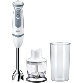 Braun Hogar Batidora de mano, 21 velocidades y función turbo, anti-salpicaduras, Powerbell Plus, 2 accesorios (mini-picadora 350