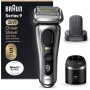 Braun Series 9 Pro+ Afeitadora Eléctrica Hombre, Máquina de Afeitar Barba, Cabezal ProComfort, 9597cc, Plata, El embalaje puede