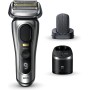Braun Series 9 Pro+ Afeitadora Eléctrica Hombre, Máquina de Afeitar Barba, Cabezal ProComfort, 9597cc, Plata, El embalaje puede
