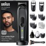 Braun Recortadora de Barba Series 7 Máquina Cortar Pelo, Cortapelos Hombre, Depiladora Corporal para Cara, Pelo, Orejas, Nariz y
