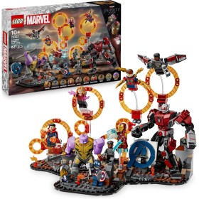 LEGO Marvel Batalla Final de Vengadores: Endgame, Juguete de Superhéroes, Figura de Thanos, Meca de Ant-Man y Minifiguras de