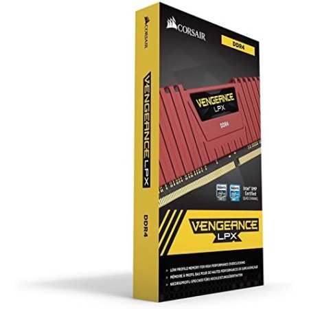 CORSAIR VENGEANCE LPX DDR4 RAM 16GB (2x8GB) 3200MHz CL16-18-18-36 1.35V Intel AMD Memoria de Ordenador de Sobremesa - Negro