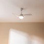 Cecotec Ventilador de Techo con Luz EnergySilence Aero 560 GoldBlack. 60W, Diámetro 52”, 3 Aspas, Luz LED de 18W, Mando,