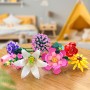 Bloques de Construcción Ramo de Flores, 715 PCS Colección Botánica Flowers Eternas, 10 Flore Artificiales, Regalo para Niños