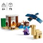 LEGO Minecraft La Expedición de Steve al Desierto, Juguete de Construcción del Videojuego, Bioma con Casa y Figuras de Acción,