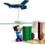 LEGO Minecraft La Expedición de Steve al Desierto, Juguete de Construcción del Videojuego, Bioma con Casa y Figuras de Acción,