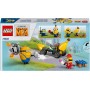 LEGO GRU 4: Mi Villano Favorito Minions y Coche Banana de Juguete de Construcción con 4 Figuras Inc. Dave y Mel, Regalo para