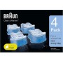 Braun - Pack de 4 recambios de líquido limpiador para el sistema Clean & Renew - CCR4