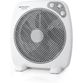 Orbegozo BF 0140 - Ventilador Box Fan con 3 velocidades, difusor rotativo, función temporizador, tamaño aspas 40 cm, 60 W, Negro