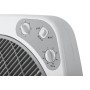 Orbegozo BF 0140 - Ventilador Box Fan con 3 velocidades, difusor rotativo, función temporizador, tamaño aspas 40 cm, 60 W, Negro