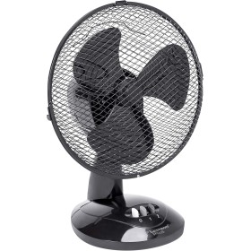 Bestron Ventilador de Sobremesa, Función Giratoria, Altura: 35,5 cm, Ø 27 cm, 30 W, Negro