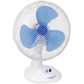 Bestron Ventilador de Sobremesa, Función Giratoria, Altura: 35,5 cm, Ø 27 cm, 30 W, Blanco