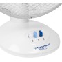 Bestron Ventilador de Sobremesa, Función Giratoria, Altura: 35,5 cm, Ø 27 cm, 30 W, Blanco