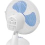 Bestron Ventilador de Sobremesa, Función Giratoria, Altura: 35,5 cm, Ø 27 cm, 30 W, Blanco