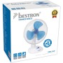 Bestron Ventilador de Sobremesa, Función Giratoria, Altura: 35,5 cm, Ø 27 cm, 30 W, Blanco