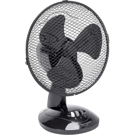 Bestron Ventilador de Sobremesa, Función Giratoria, Altura: 35,5 cm, Ø 27 cm, 30 W, Blanco
