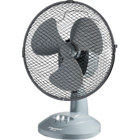 Bestron Ventilador de mesa Ø 27cm, pequeño ventilador con 2 niveles de velocidad y función de oscilación de 75°, Altura: 29 cm,