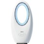 Jocca - Ventilador sin Aspas con Control Remoto | 3 Velocidades | Oscilación Automática | Luz LED con 4 Luces Intercambiables |