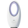 Jocca - Ventilador sin Aspas con Control Remoto | 3 Velocidades | Oscilación Automática | Luz LED con 4 Luces Intercambiables |