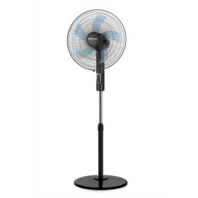 Orbegozo SF 1140, Ventilador de pie, 3 velocidades, 45 W, 5 aspas de 40 cm de diametro, cabezal oscilante, base redonda, muy