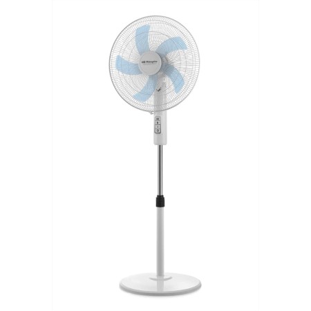 Orbegozo SF 1140, Ventilador de pie, 3 velocidades, 45 W, 5 aspas de 40 cm de diametro, cabezal oscilante, base redonda, muy