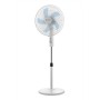 Orbegozo SF 1140, Ventilador de pie, 3 velocidades, 45 W, 5 aspas de 40 cm de diametro, cabezal oscilante, base redonda, muy