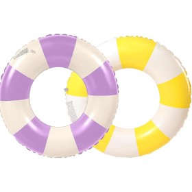 Anillo de natación Inflable, 2 Piezas Vintage a Rayas Flotador Inflable, Juguete de Agua Inflable, Tubo de flotación para Fiesta