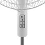 Orbegozo SF 1140, Ventilador de pie, 3 velocidades, 45 W, 5 aspas de 40 cm de diametro, cabezal oscilante, base redonda, muy