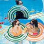Anillo de natación Inflable, 2 Piezas Vintage a Rayas Flotador Inflable, Juguete de Agua Inflable, Tubo de flotación para Fiesta