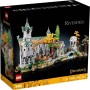 LEGO Icons EL SEÑOR DE LOS Anillos: RIVENDEL - Regalo por el Día del Padre - Maqueta para Construir de la Tierra Media - Gran