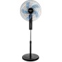 Orbegozo SF 1040 - Ventilador de pie, 3 velocidades, silencioso, cabezal oscilante multiorientable, altura regulable, 45 W,