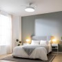 Cecotec Ventilador de Techo con Aspas Retráctites y Lámpara EnergySilence Aero 4280 Invisible Steel. 40 W, Diámetro 42" (106cm),