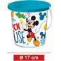 Mondo Toys - BUCKET SET + WATER CAN MICKEY - Juego de cubo de arena ø17 cm con jarra de agua - Juego de playa (6 piezas) para