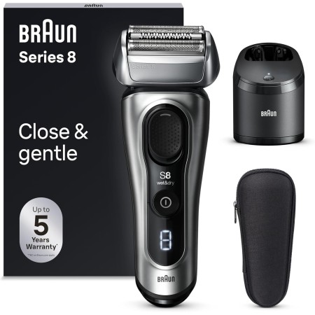 Braun Series 8 Afeitadora Eléctrica Hombre, Máquina de Afeitar Barba, Centro De Limpieza SmartCare, Afeitadora Eléctrica En Seco
