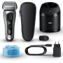 Braun Series 8 Afeitadora Eléctrica Hombre, Máquina de Afeitar Barba, Centro De Limpieza SmartCare, Afeitadora Eléctrica En Seco