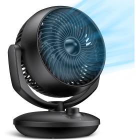 Ventilador Silencioso Circulación de Aire, Auto Oscilación Ventiladores Turbo Potente, 3 Velocidades, 15㎡ Area Cobertura,