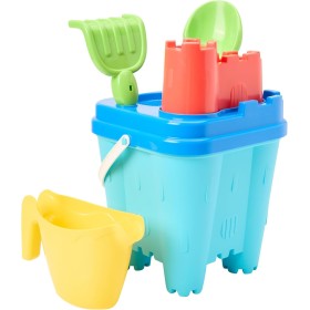Ecoiffier- Cubo de Playa Castillo, con Regadera y Accesorios, Multicolor, 14 cm (Simba Toys 617)
