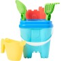 Ecoiffier- Cubo de Playa Castillo, con Regadera y Accesorios, Multicolor, 14 cm (Simba Toys 617)