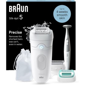 Braun Silk-épil 5, Depiladora Eléctrica Para Una Eliminación Del Vello Fácil, Piel Suave Duradera, 5-251, Blanco/Gris