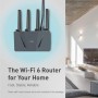 GL.iNet GL-AX1800(Flint) WiFi 6 Wireless Internet Router - Dual Band Gigabit | 5 x 1G Ethernet Ports | Up to 120 Devices |