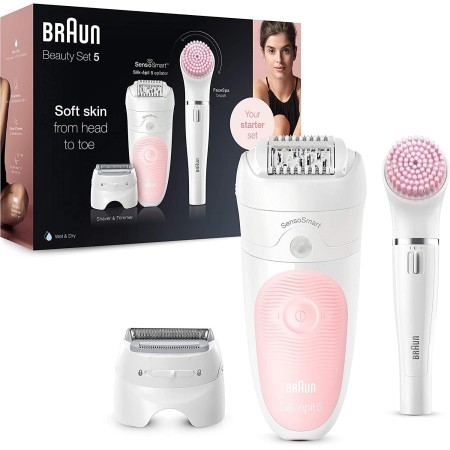 Braun Silk-épil 5, Depiladora Eléctrica Para Una Eliminación Del Vello Fácil, Piel Suave Duradera, 5-251, Blanco/Gris