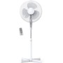 briebe Ventilador de Pie Silencioso con Mando a Distancia, 40cm, Temporizador, Oscilante, 3 Modos Funcionamiento, 3 velocidades,