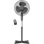 briebe FN122397 Ventilador de Pie Silencioso con Mando a Distancia, 40cm, Temporizador, Oscilante, 3 Modos Funcionamiento, 3