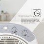 Svan Ventilador de Suelo Gris 12", 35 W, SVS351200. Temporizador de 60 min, 5 Aspas, Control Manual