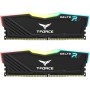 TEAMGROUP Team T-Force Delta RGB DDR4 Gaming Memory, 2 x 8 GB, 3600 MHz, 288 Pin DIMM, White