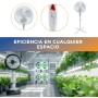 Ventilador Oscilante Clivex Eco Pie y Pared 3 Velocidades 40cm (45W) Con soporte de pie y altura extensible